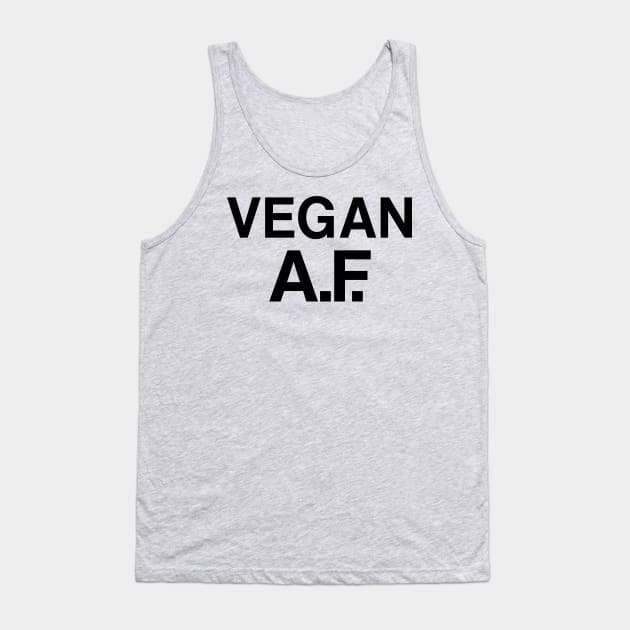 Vegan A.F. Tank Top by nerdyveganshop